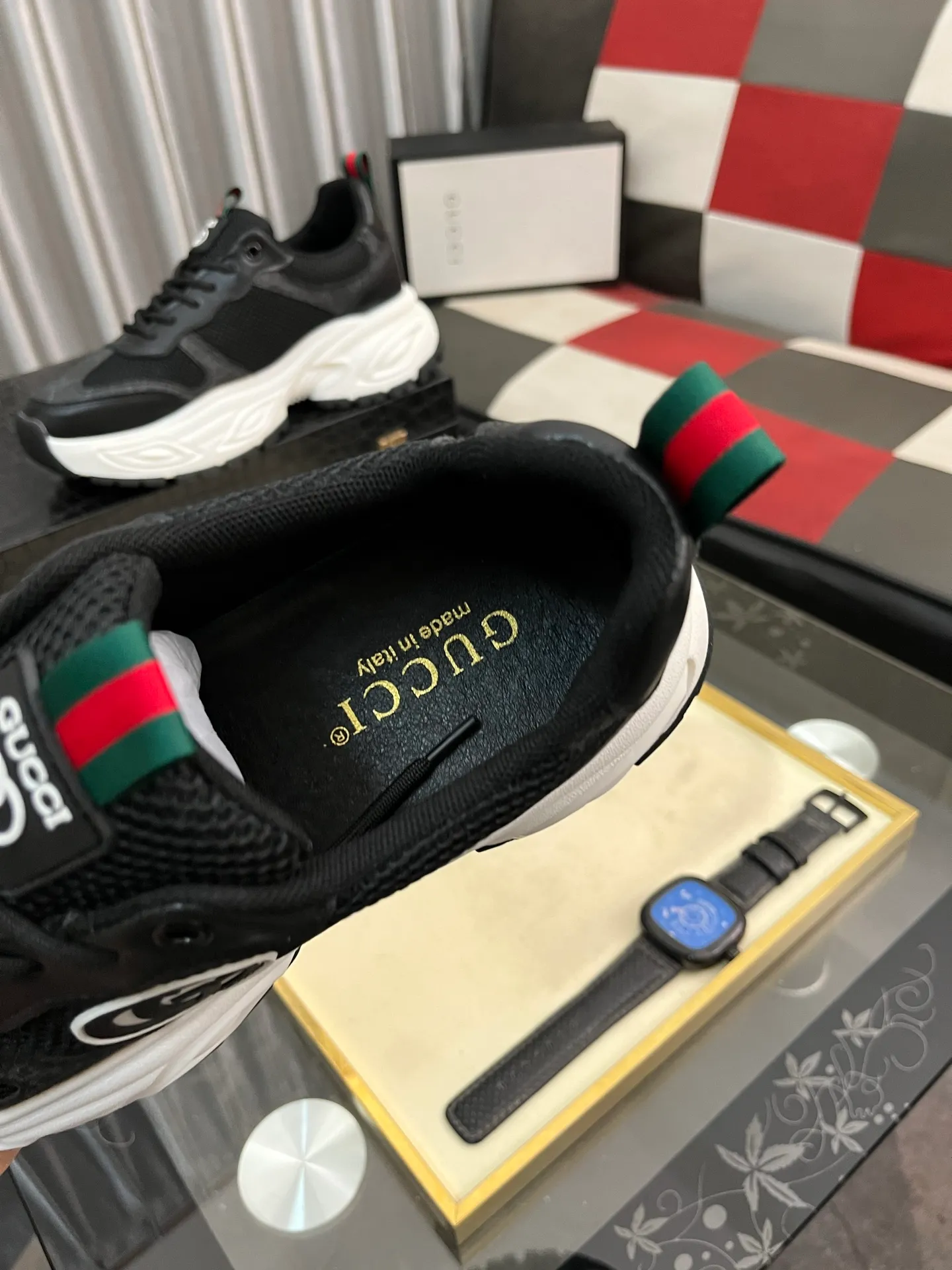 Men's Men's Shoes 💰458⌚️⌚️《GUCCI》The latest hot-selling casual shoes, top brand [seduce] luxury~purchase, top~quality. Products sold at the counter [strong] Original embossed calfskin fabric ➕ Comfortable sheepskin lining, available in 38-443️⃣ colors